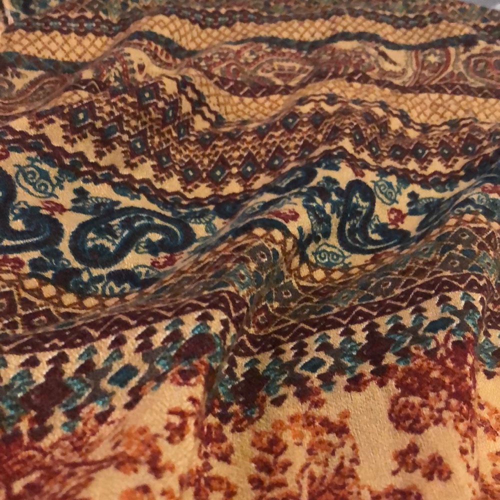 Multi-Colored Patterned Infinity Scarf - Picture 3 of 7